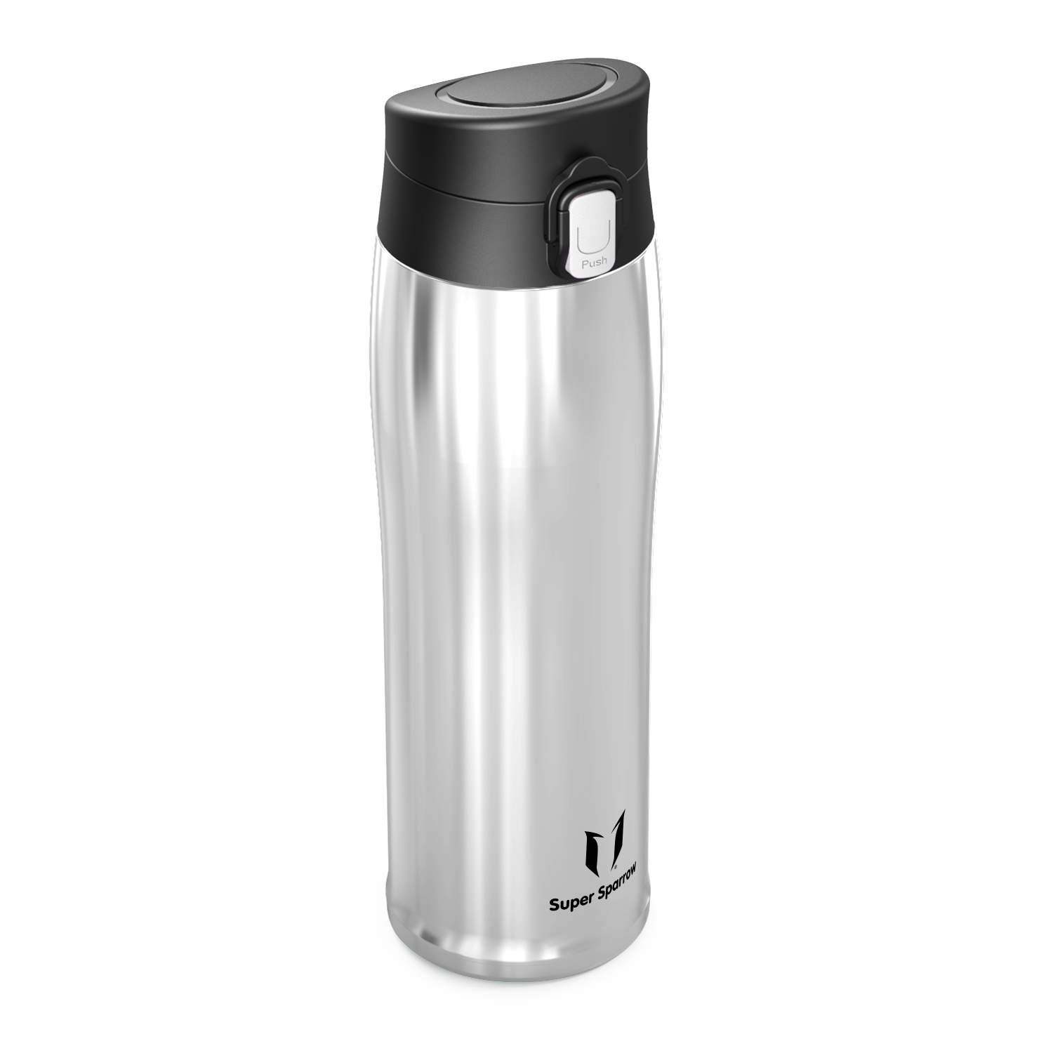 Super Sparrow Water Bottle Stainless Steel 18/10 - Ultralight Travel Mug,  Insulated Metal Water Bottle 12oz, BPA Free & Leakproof Drinks Bottle,  Flask
