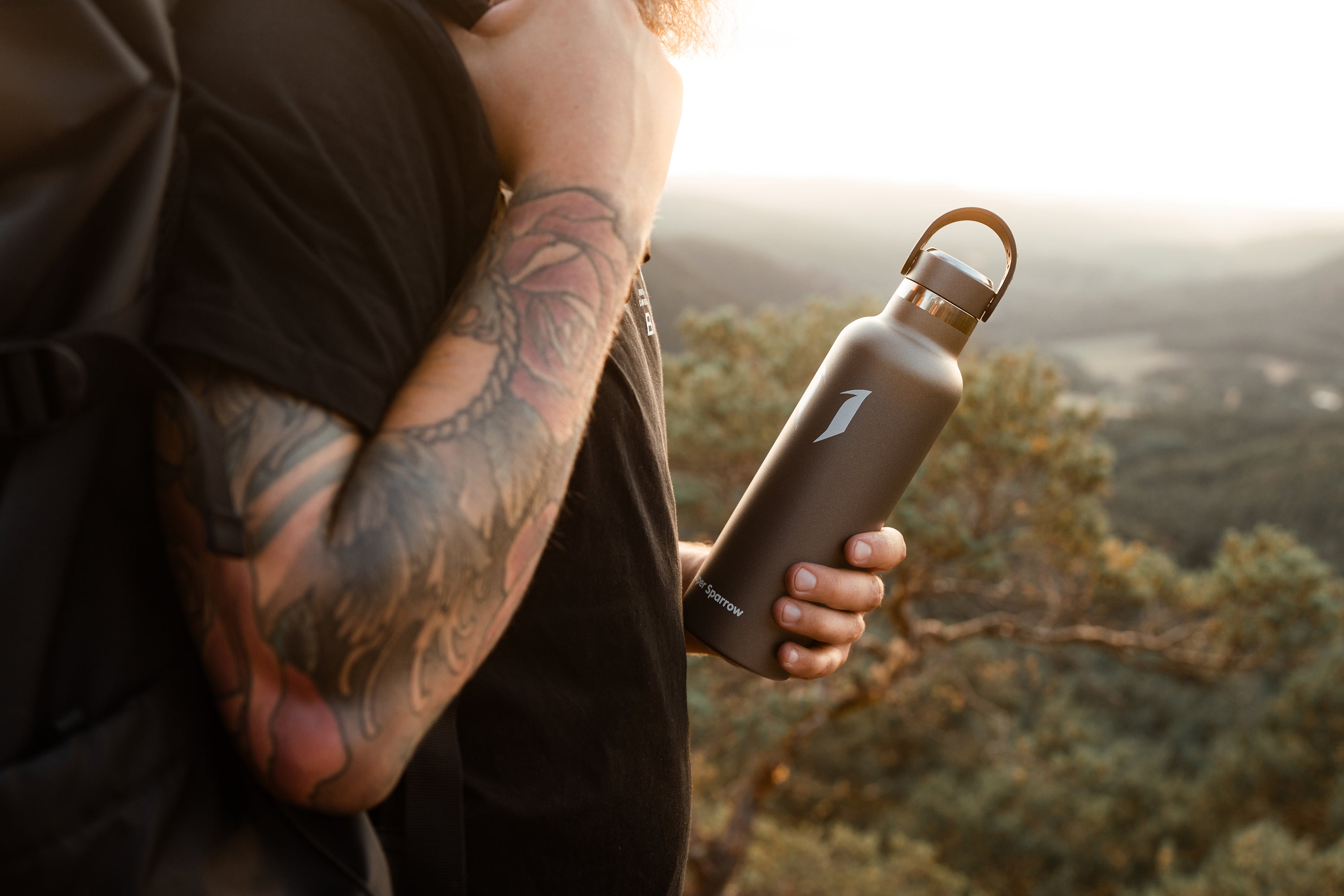 Super Sparrow Stainless Steel Water Bottle - 350ml - Vacuum Insulated Metal  Water Bottle - Standard Mouth Flask - BPA Free - Straw Water Bottle for