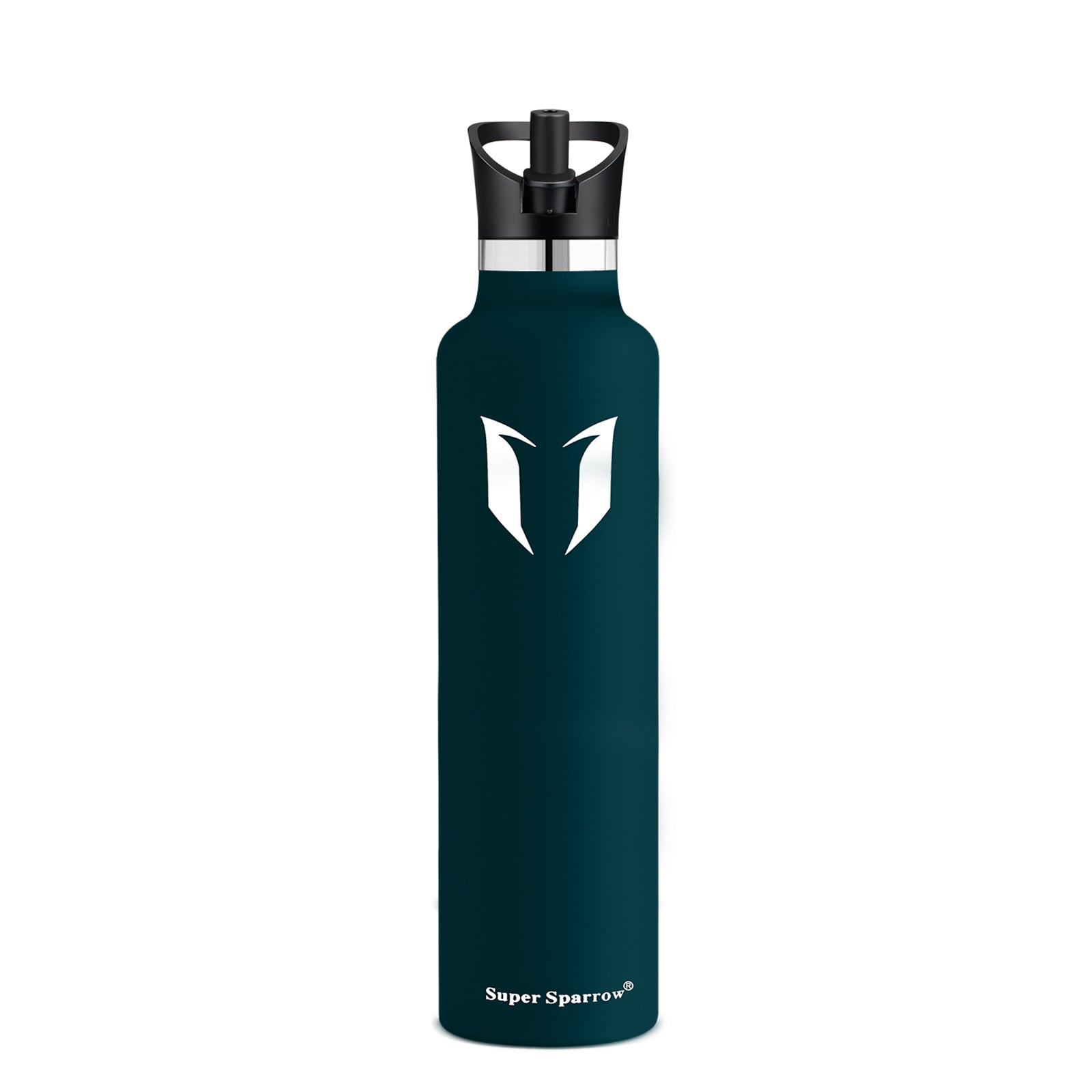  Super Sparrow Botella de agua de acero inoxidable – Botella de  agua de metal – 25.4 fl oz – Botellas de agua aisladas – Botella de agua  con tapa con popote –