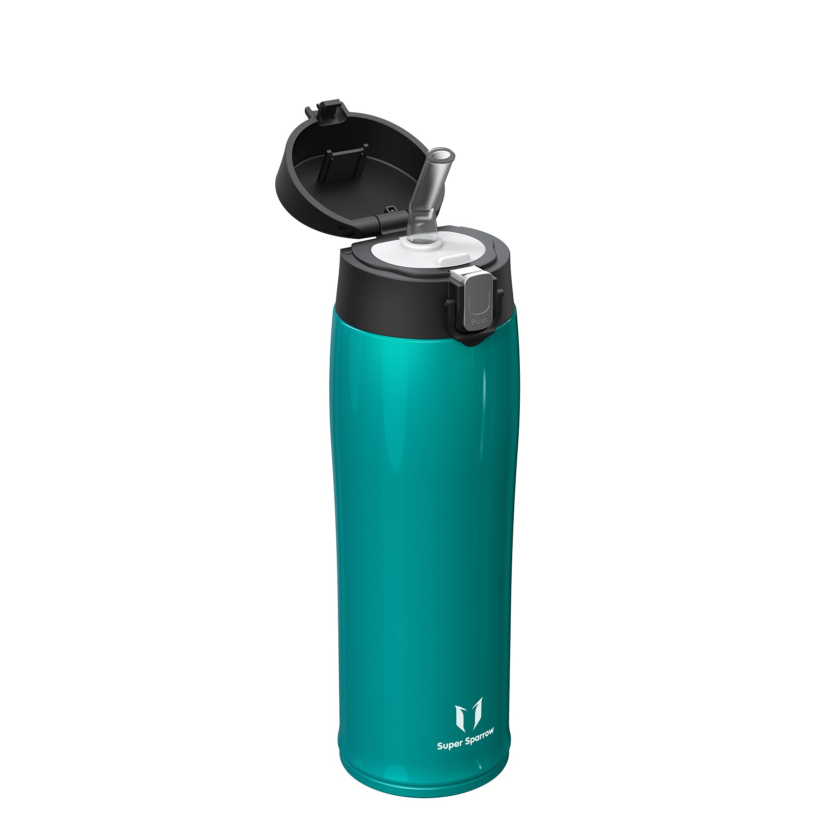 Free Enjoy, Ultra-Light Stainless Steel Water Bottle With Straw Lid, 17OZ / 500ML