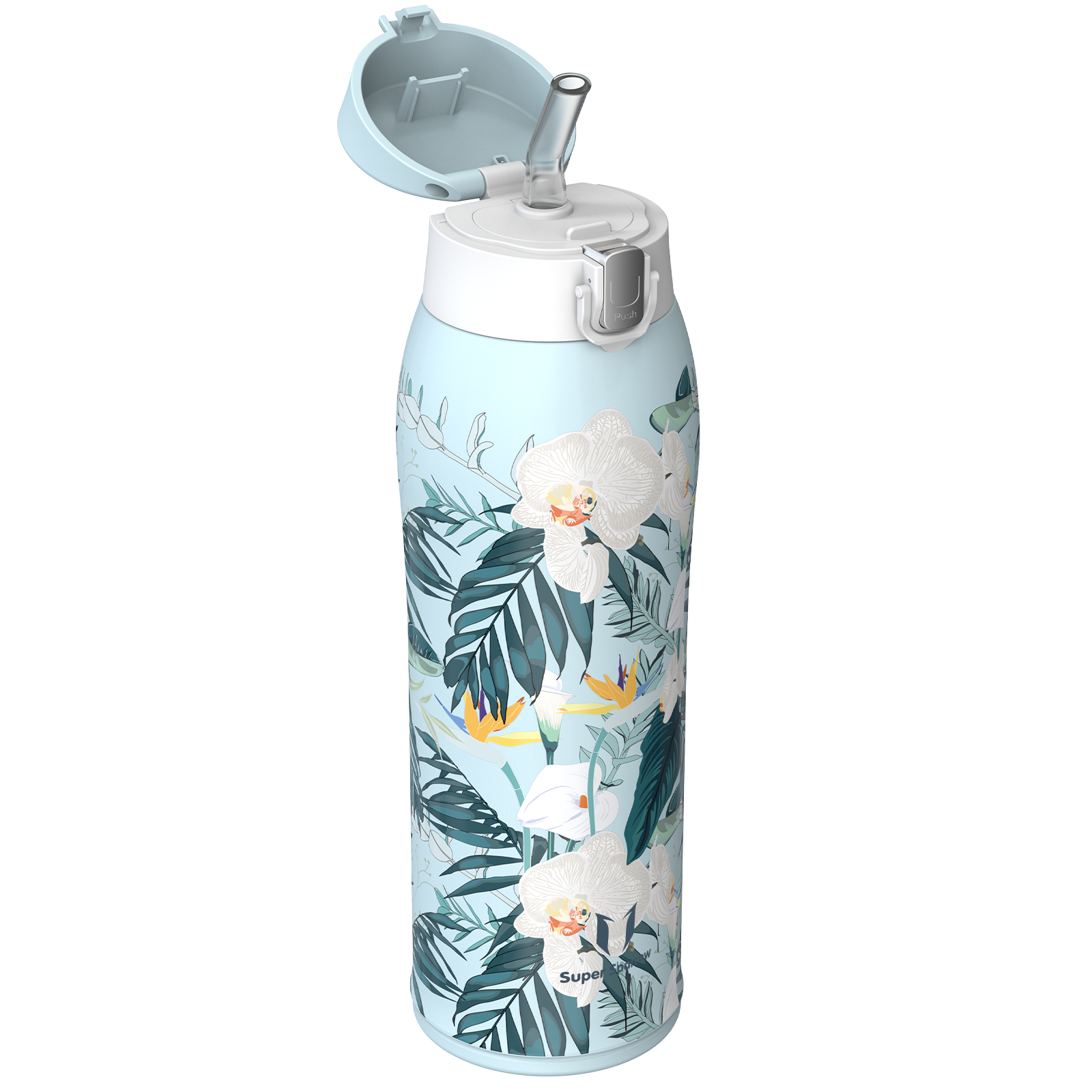 Patterns, Ultra-Light Travel Mug with Straw Lid, 25OZ / 750ML