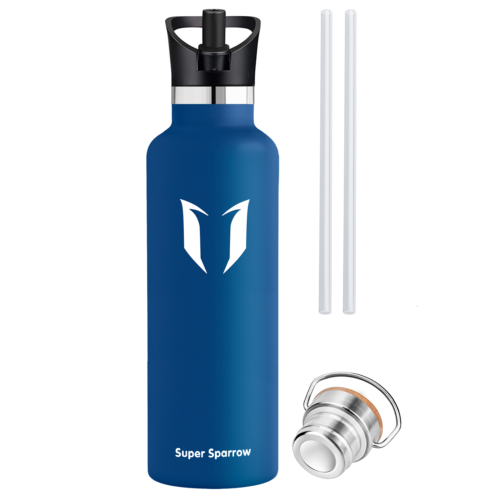  Super Sparrow Botella de agua de acero inoxidable 18/10 –  Botella de agua de metal ultraligera – 25.4 fl oz – Botellas de agua  aisladas – Botella de agua con tapa
