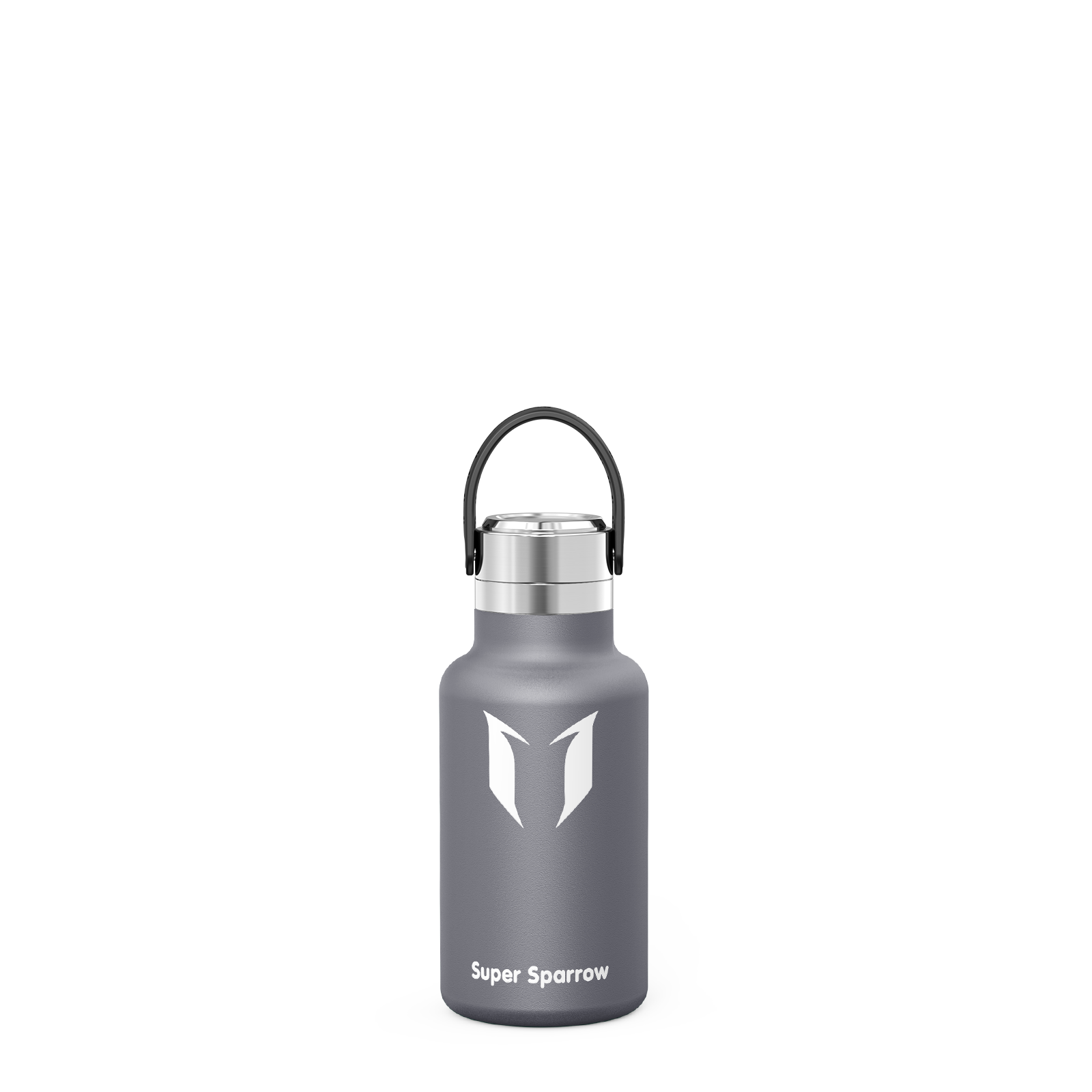 Super Sparrow Water Bottle Stainless Steel 18/10 - Ultralight Travel Mug -  350ml - Insulated Metal Water Bottle - BPA Free - Leakproof Drinks Bottle -  Flask for Gym, Sports, Kids, School, Office. 