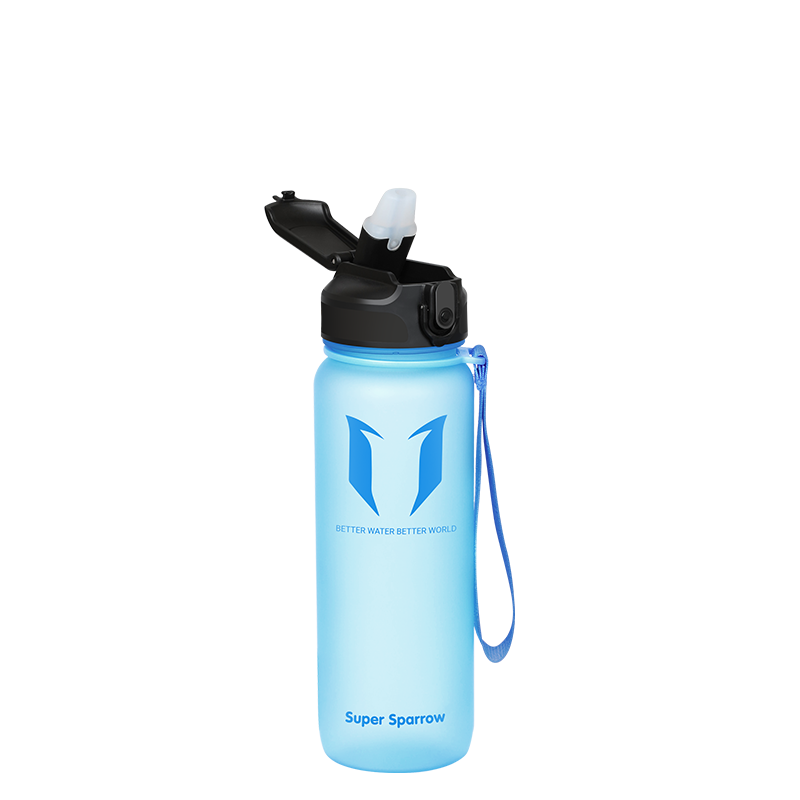 Tritan Sports Water Bottle With Straw Lid，25OZ/750ML，Matte