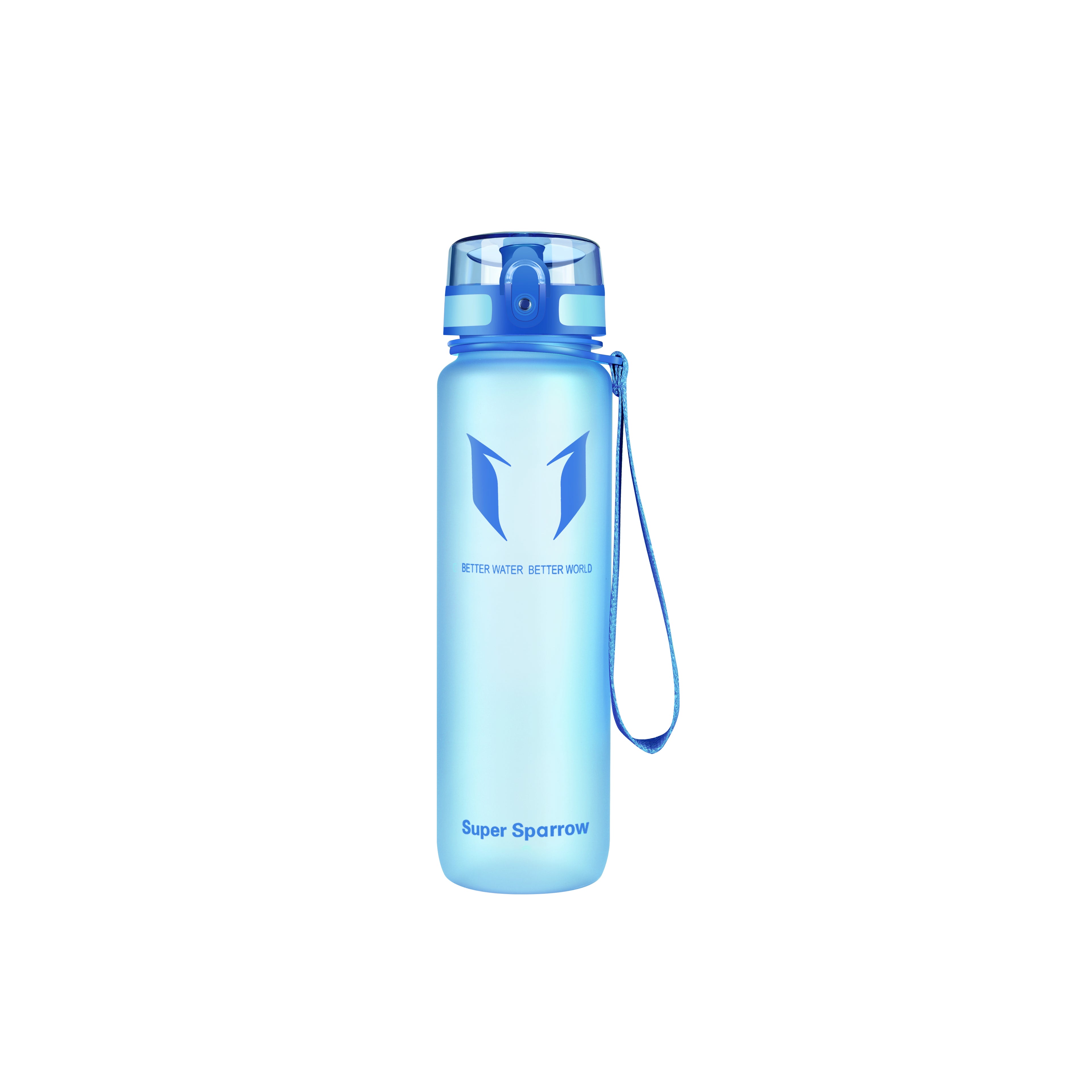  Super Sparrow Sports Water Bottle - 350ml & 500ml & 750ml &  1000ml - Non-Toxic BPA Free & Eco-Friendly Tritan Co-Polyester Plastic -  For Running, Gym, Yoga, Outdoors and Camping 