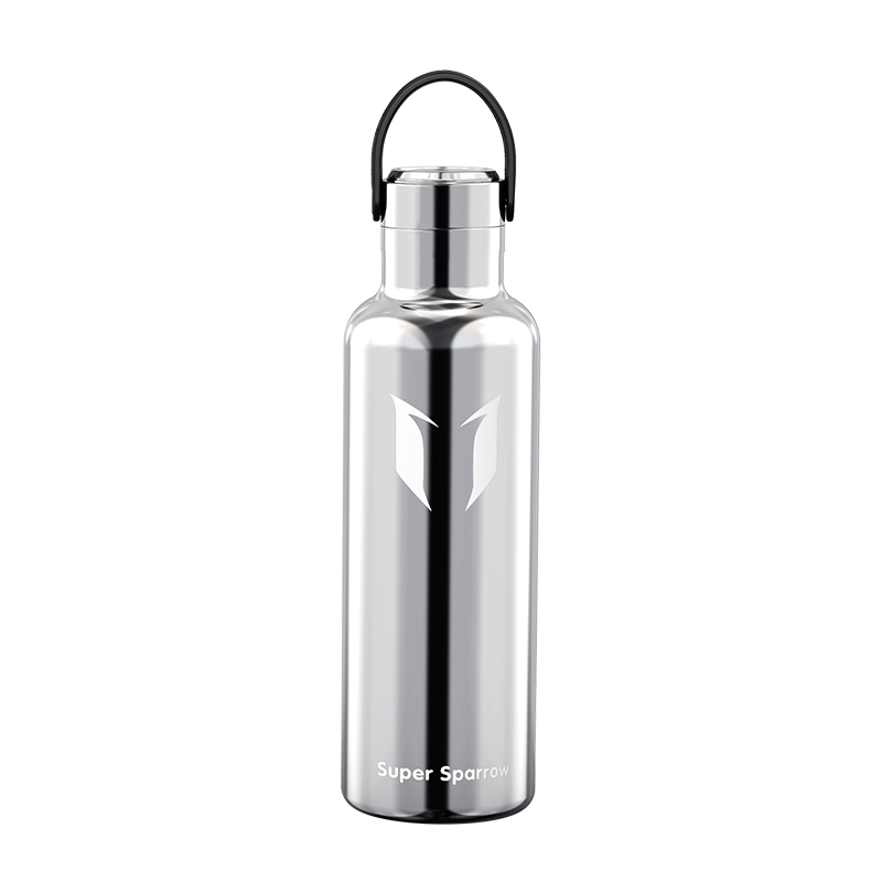  Super Sparrow Botella de agua de acero inoxidable – 11.8 fl oz  – Botella de agua de metal aislada al vacío – Botella de agua de boca  estándar – sin BPA –